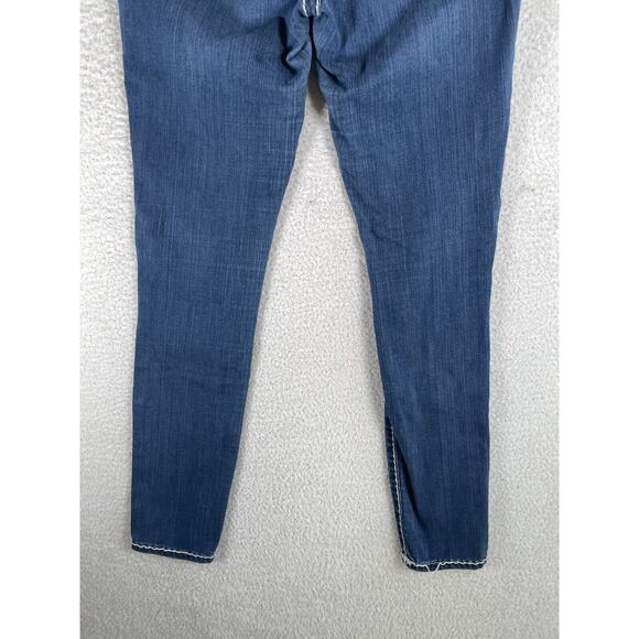 True Religion Jeans Womens 28 Jennie Curvy Low Rise Super Skinny READ/PUCKERING - Picture 15 of 16